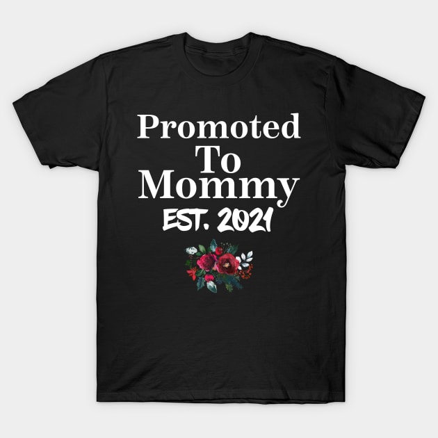 Promoted To mommy Est 2021 Shirt New mommy Christmas T-Shirt by Design stars 5